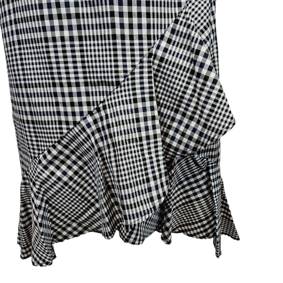 NWT Trina Turk Nikita Picnic Plaid Wrap Ruffle Skirt Size 0 Women's - Picture 3 of 12